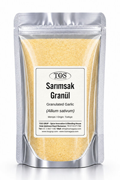 TOS The Organic Spices Sarımsak Granül 50 gr (1. KALİTE) Allium Sativum / Gra...