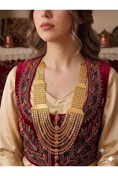 Güneş Niba_gold 22. Ayar Altın Kaplama Pafralı Madonna
