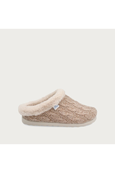 Fly Flot Women / Girls Home Slippers B3 W64 Uz Cloth Woman Slipper 6009-Beige
