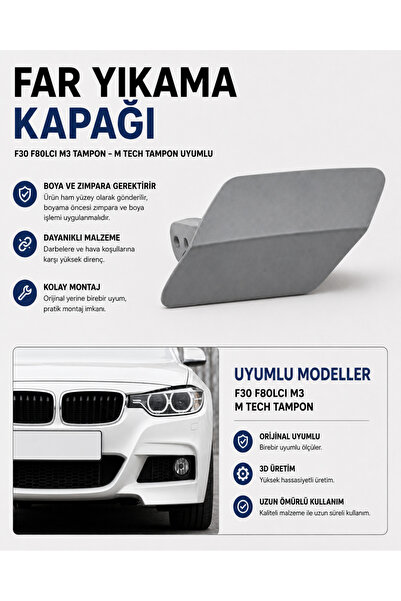 Memania Co F30 F80LCI M3 Tampon -M Tech Tampon Uyumlu Far Yıkama 3D (Fıskiye)...