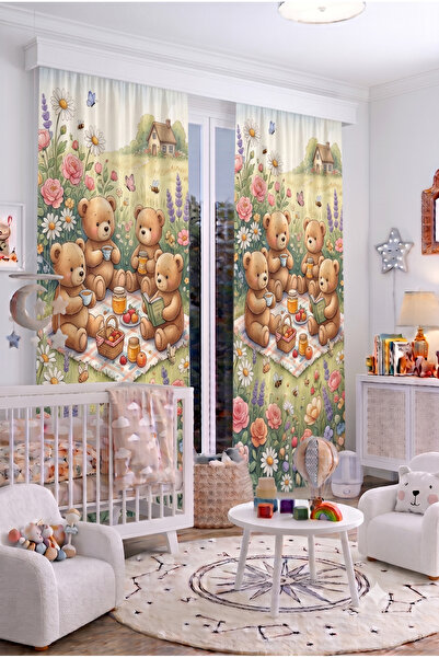 EFSANE PET ستارة خلفية لغرفة الأطفال الرضع مقاس 100 × 250 سم، ستارة غرفة أطفا...