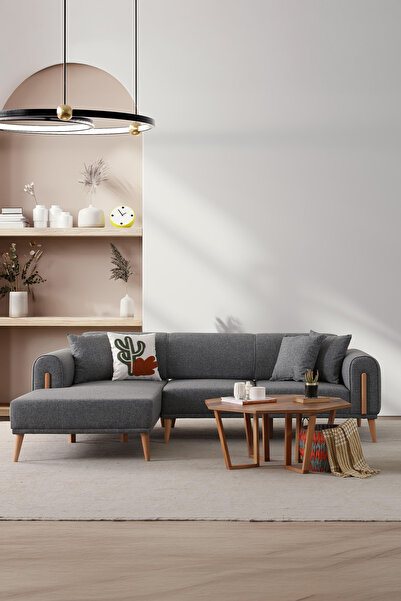 Ak sofa LEON SOL KÖŞE GRİ