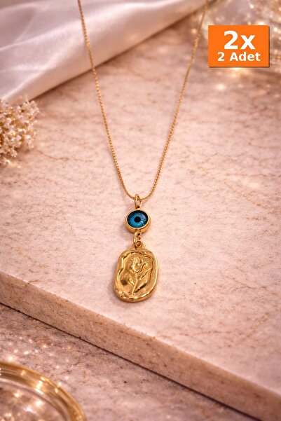 Bozhi Steel Necklace Gold Luminous Style