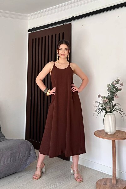 TALY Aerobin Fabric Long Dress with Adjustable Straps