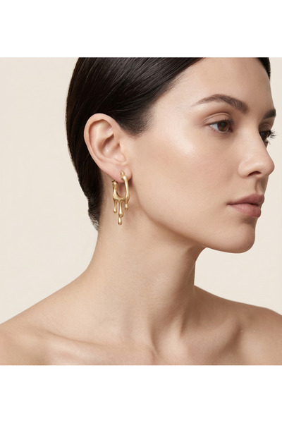 Melted Gold Hoop KÜPE