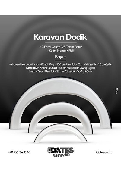 İDATES iDATES KARAVAN Dış Teker üstü Dodik Çift (Sağ-Sol)