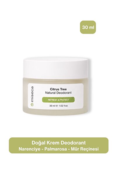 miseca Citrus Tree Doğal Krem Deodorant 30 ml | Limon Portakal Mür