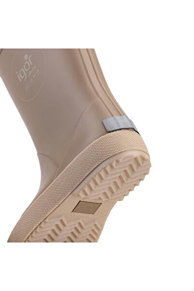 IGOR W10293 Splash Dk Borreguito Kürklü Yağmur Çizmesi Elmwood-Beige