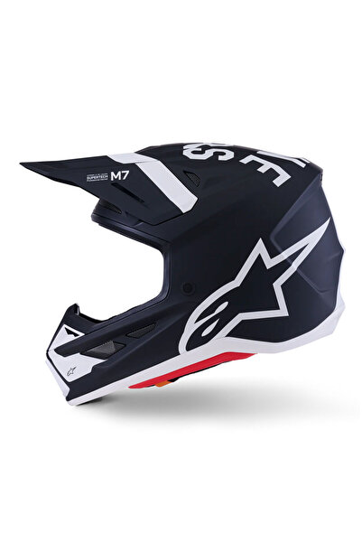 Alpinestars S-M7 Dasher Off-Road Kaskı Siyah Beyaz