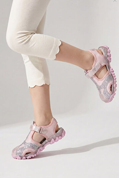 Moda Lime Girls' Baby Hook-and-Loop Orthopedic Low-Soled Closed-Toe Patterned...