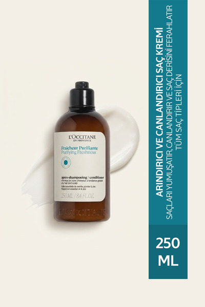 L'Occitane Purifying and Revitalizing Conditioner, for All Hair Types, 250 ml