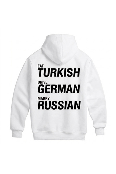 SVART WEAR Eat Turkish Drive German Marry Russian Unisex Oversize %100 Cotton...
