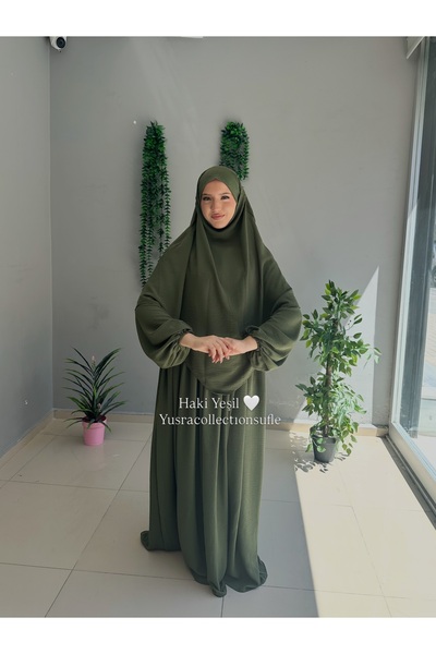 Yüsra Collection Σετ Φόρεμα και Σουφλέ Τεσεττουρ Αυρομπίν