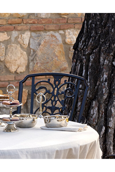 Linens Wawe 2'li 14,5x14,5x19 cm Kase Gümüş