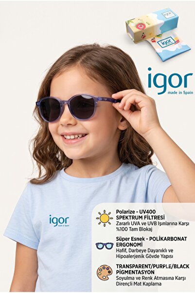 IGOR SS291-C077 Jordi Blue Shirt - Children's Model