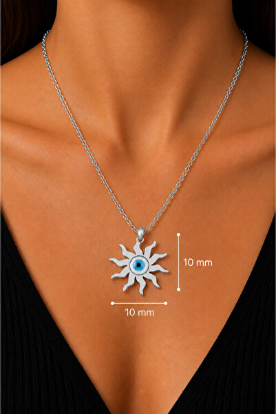 ömay takı Güneş Göz 212L Steel Chain Necklace