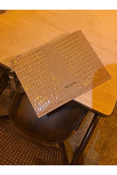 Sun collections Hakiki Deri iPad Clutch Çanta