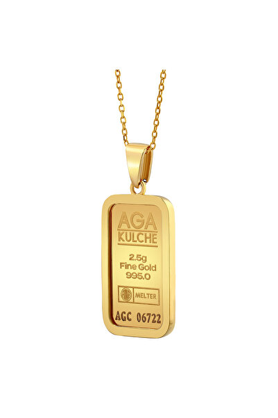 aga kulche 2.5 gr Altın Külçe Kolye