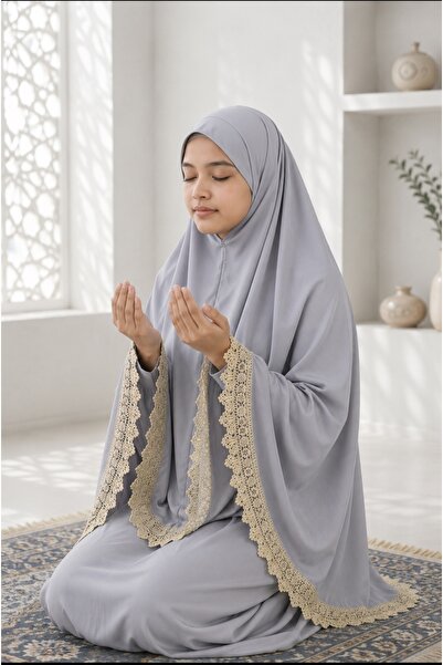 KanatGo Girl's Prayer Set – 2-Piece Worship Set with Headscarf