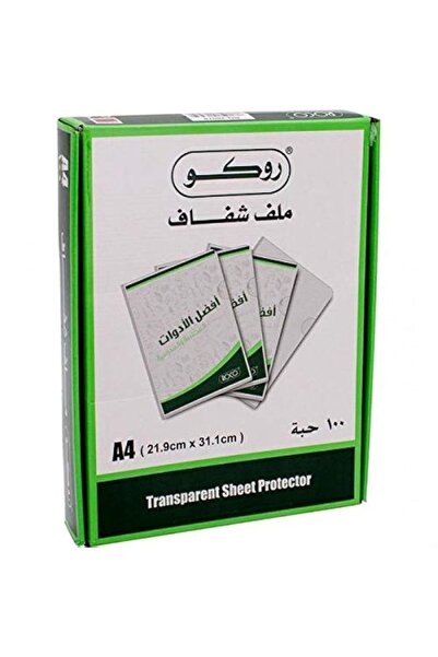 Roco A4 Transparent Sheet Protectors – Clear Document Sleeves (21.9cm x 31.1c...