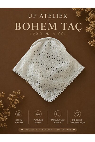 Up Atelier Pearl Lace Bohemian Crown