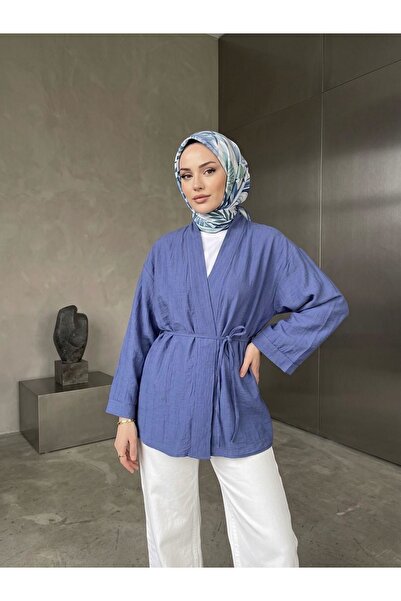 Lunsera Store Strawberry Cardigan-Indigo