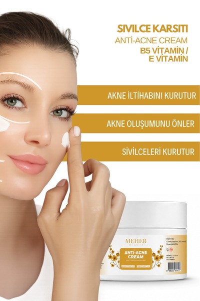 MEHER BEAUTY Vitamin İçeren Sîvîlce Önleyici Krem Siyah Nokta Sîvîlce - Âkne ...