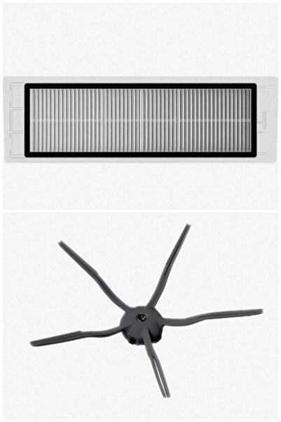 LİN GRUP Συμβατό με Roborock S5 S6 - Πλαϊνή βούρτσα με φίλτρο Hepa