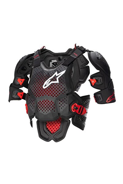 Alpinestars A-10 V2 Üst Gövde Koruma Siyah Beyaz Kırmızı