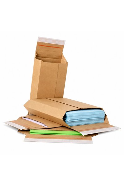 Kolici 25x32x7.5cm Envelope Type Box - Box with Adhesive Tape on the Mouth - Kraft - 10 Pieces