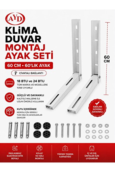 AYD KLİMA DIŞ ÜNİTE MONTAJ KONSOLU (KLİMA AYAĞI) 60CM