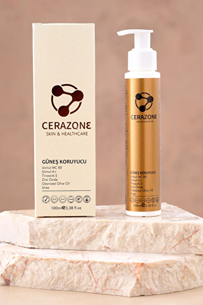 Cerazone Skin & Healthcare Güneş Koruyucu SPF 50 + Çinko Oksit ve Ozon Yağı İ...