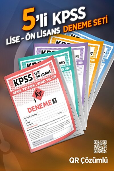 2026 KPSS Lise Ön Lisans Genel Yetenek Genel Kültür 5li Deneme Paketi