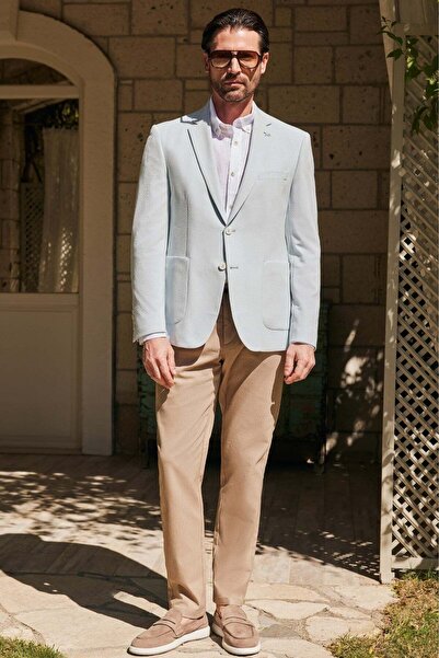 İmza Bej 5 Cep Slim Fit Pamuklu Pantolon 1003260170