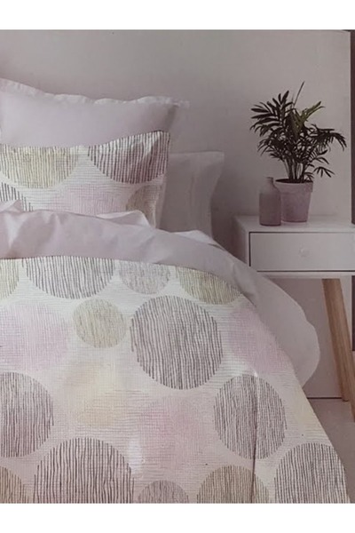 MILANO COLLECTION Set Lenjerie Pat Dublu 100% Bumbac 51209 C9 Blue/Pink