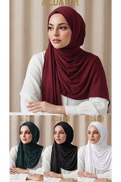 ALDAIYR 4 Pcs Combed Cotton Shawl Plain