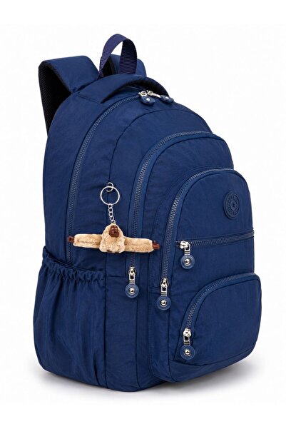 çantamgelsin Luxury Crinkle Fabric High School and Middle School Backpack + M...