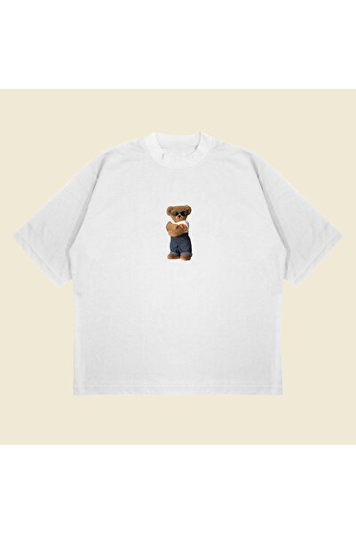 Tarzsokak Mamin Teddy Bear Boxy Fit Oversize kroj Unisex Majica – Štampano Ma...