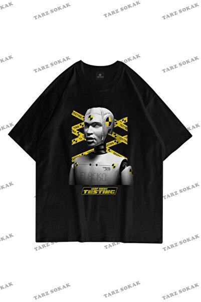 Tarzsokak Unisex testiranje Asap Rocky crne majice