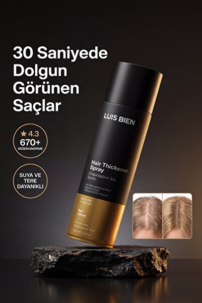 Luis Bien Saç Dolgunlaştırıcı Sprey Sarı 100 ml –  Suya/Tere Dayanıklı Amonya...