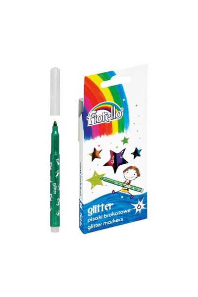 Fiorello Marker cu sclipici set de 6 culori