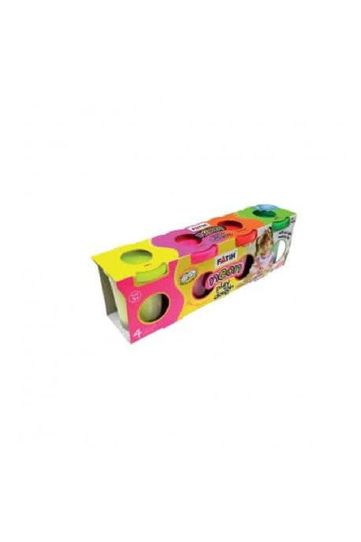 Fatih Plastilina usoara NEON 4x130g