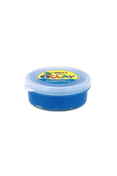 Amos Plastilina iClay Amos, 18g/cutie, albastru