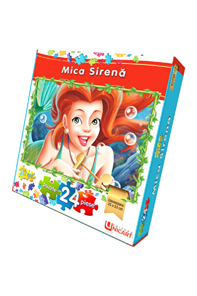 Editura Unicart Puzzle 24 piese - Mica Sirena 33x23 cm