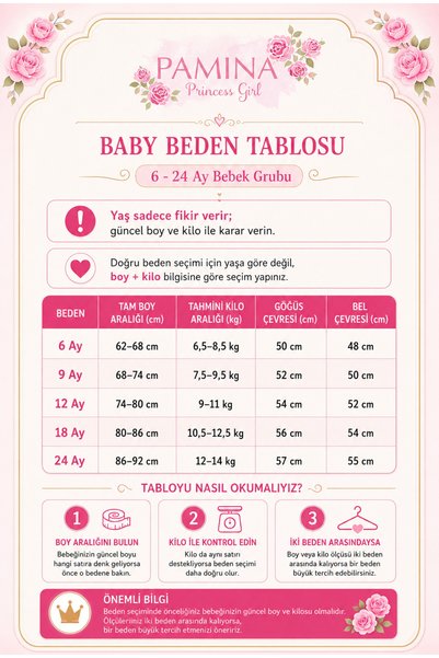 Pamina Baby Girl Evening Dress Star and Crown Motif Jacquard Geometric Cut-Out Back Dress and Headband Set - Birthday, Party, Wedding, Mevlüt (6, 12, 18, 24 Months) 35457Pr