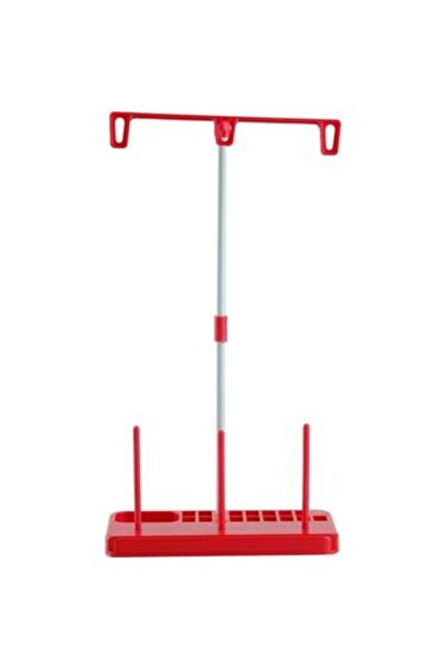 Moonstar Ev Tipi Dikiş Makine Çardağı 3 İplikli Kırmızı