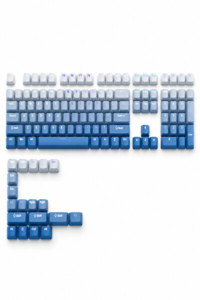 Leaven Gradient Mekanik Klavye OEM Profil RGB Tuş Takımı PBT