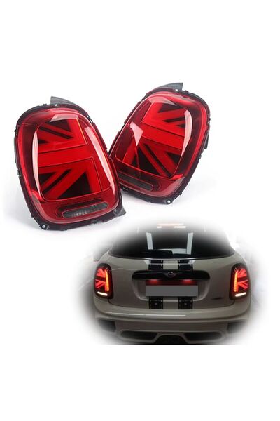 autogp Mini cooper f55 f56 f57 arka stop lambası ledli kırmızı union jack 201...