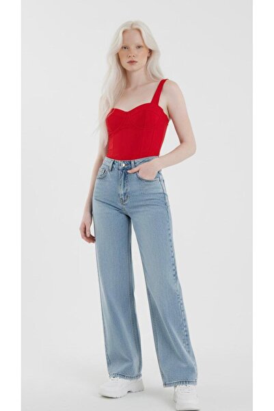 DRC trend Valentine Open Snow Wash Lycra Super High Waist Loose Women's Jeans...