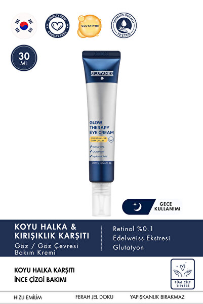GLUTANEX Retinol Eye Cream | Retinol Glutatyon Neurolight İçerikli Göz Altı K...